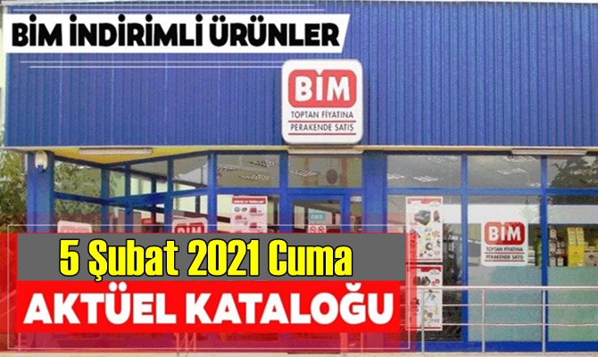 5 Şubat 2021 Cuma BİM aktüel ürünler kataloğu açıklandı