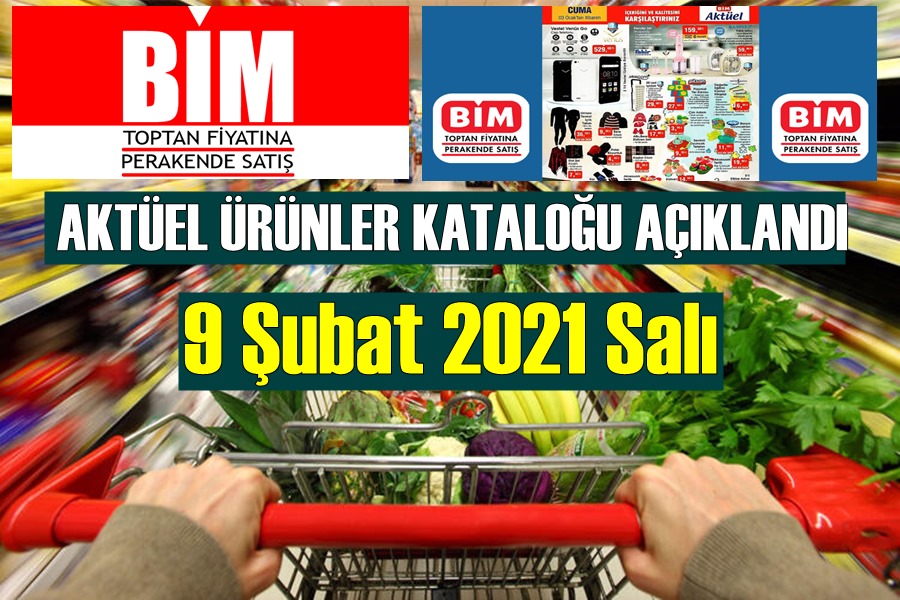 BİM 9 Şubat Salı aktüel ürünler kataloğu Yayınlandı