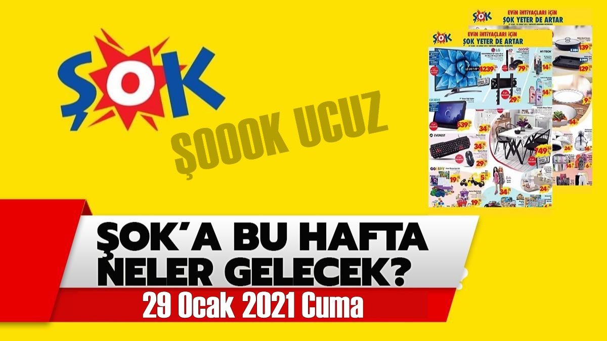 29 Ocak 2021 Cuma ŞOK aktüel ürünler kataloğu yayınlandı