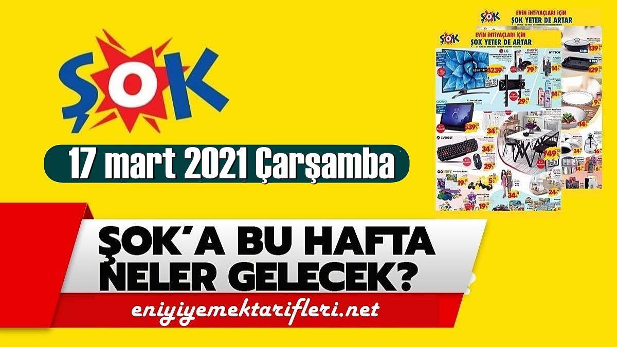 17 Mart Çarşamba, Şok aktüel kataloğu paylaşıldı