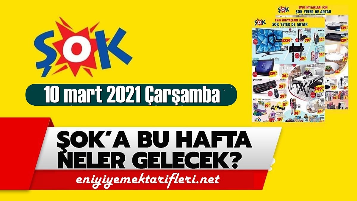 10 Mart Çarşamba, Şok aktüel kataloğu paylaşıldı