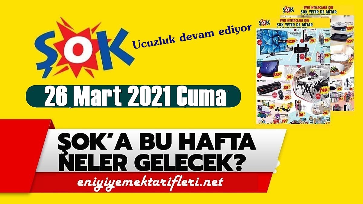 Şok 26 Mart Cuma, Şok aktüel kataloğu paylaşıldı