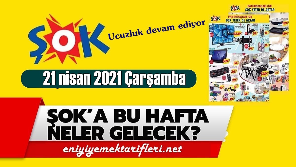 21 nisan Çarşamba, Şok aktüel kataloğu paylaşıldı