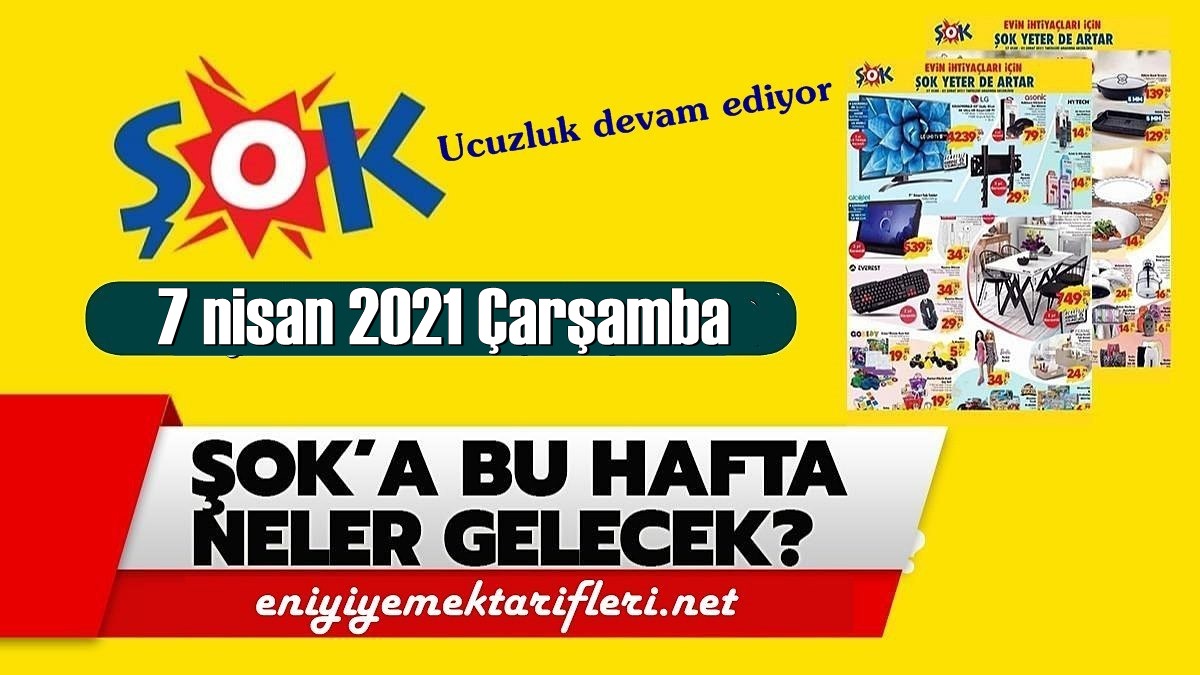 7 nisan Çarşamba, Şok aktüel kataloğu paylaşıldı