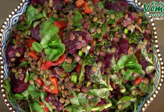 Mercimekli semizotu salatası