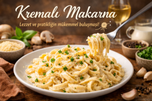 En lezziz Kremalı Makarna Tarifi ye-mek.com.tr’de